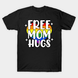 Daisy Heart LGBT Pride Month Free Mom Hugs T-Shirt